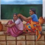 Mother preparing the Daughter