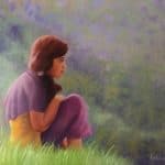 Girl in the mountain