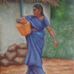 Woman fetching Water in Kodam