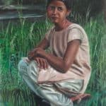 Girl Sitting in the Grass