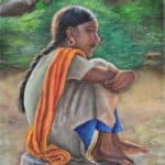 Girl in White Chudidhar