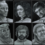 An artistic tribute to the series Game of Thrones - Dry brush
