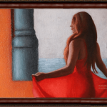 Girl in the red dress