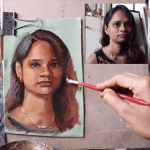How to use alla prima technique for portrait study (oil painting) ?