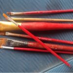 The brushes for oil painting that I use